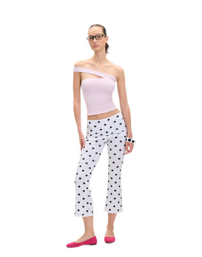Asymmetric Strap Bustier Top