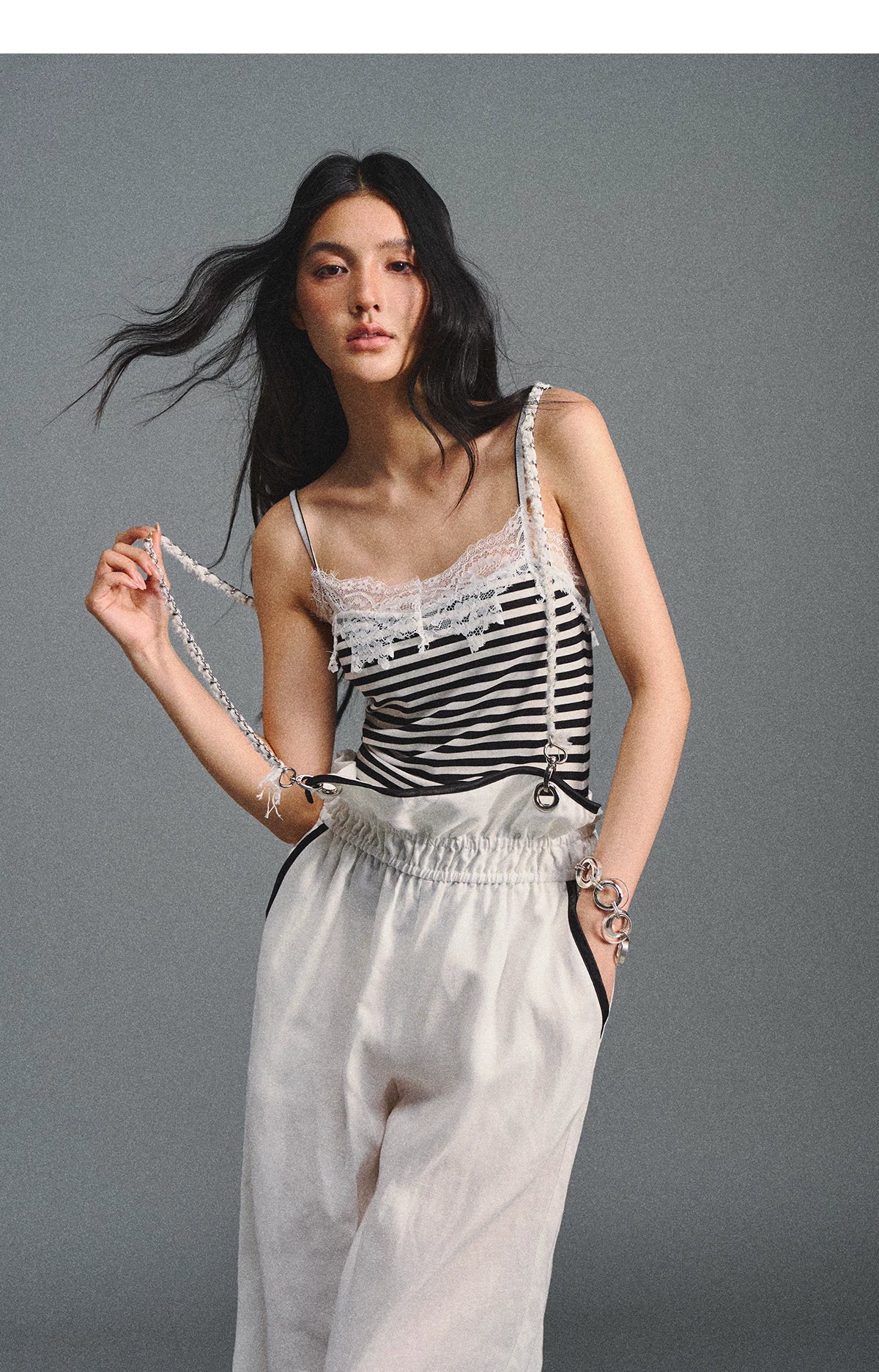 Striped Lace Camisole