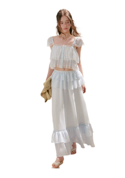 Romantic French Lace Two-Piece Set