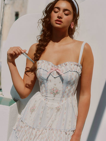 Vintage Ruffle Tiered Dress