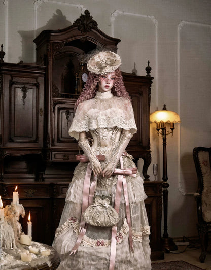 Lace Victorian Cape Top