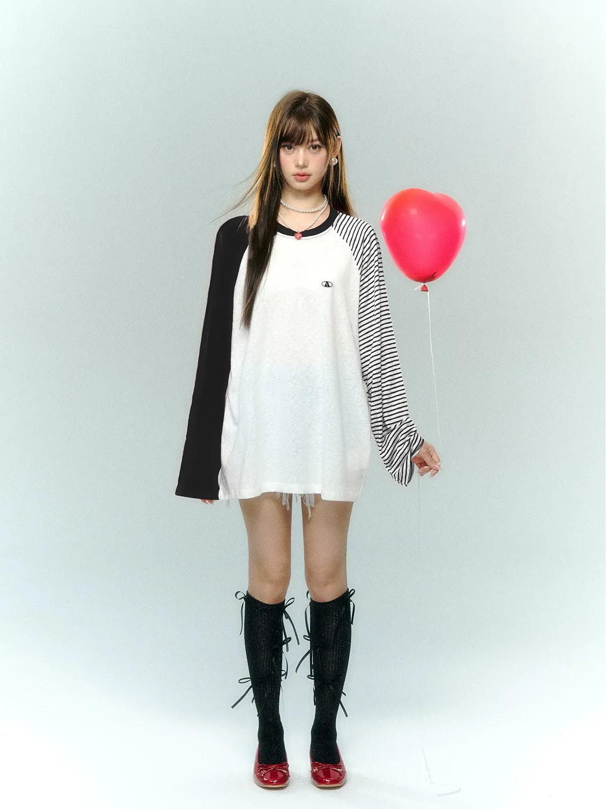 Color-Block Striped Top
