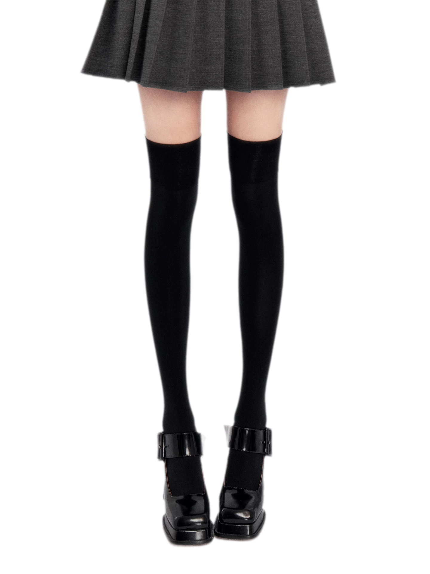 Stretch Velvet Thigh-High Socks