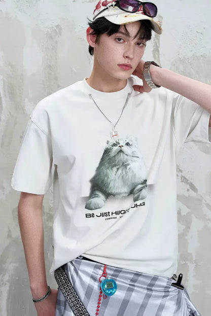 Tactile Graphic Loose T-Shirt