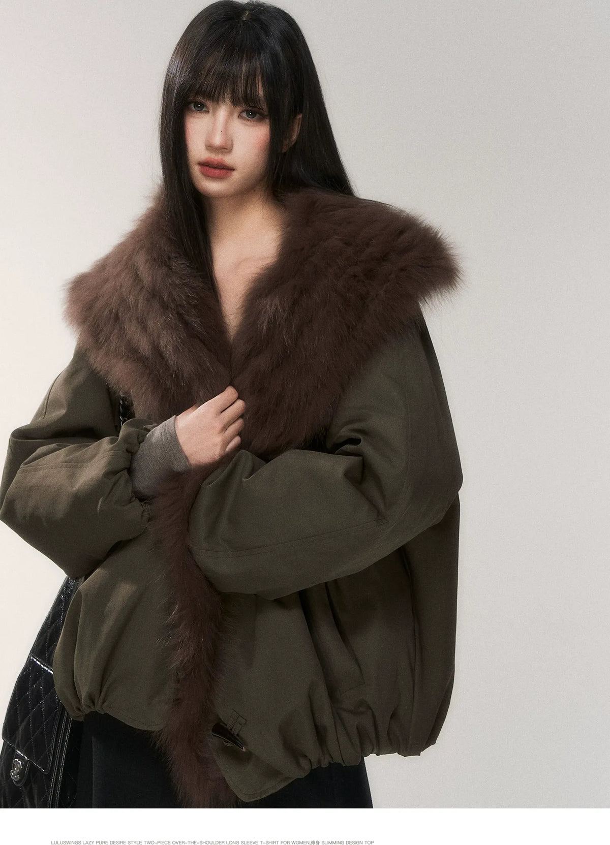 Goose Down Fox Fur Jacket