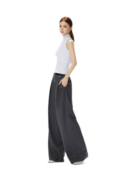 Tailored Wide-Leg Pants