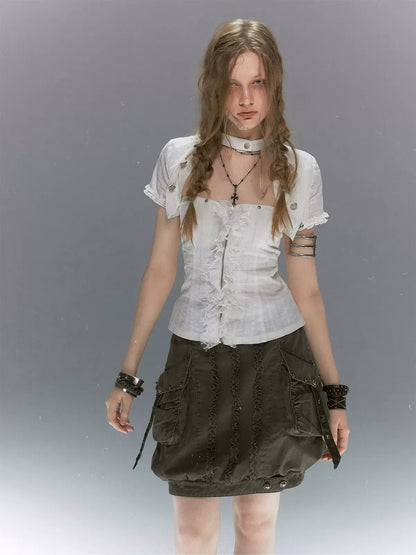 Punk Ruffle Lace Set