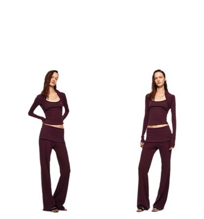 Contrast Cami Pants Set