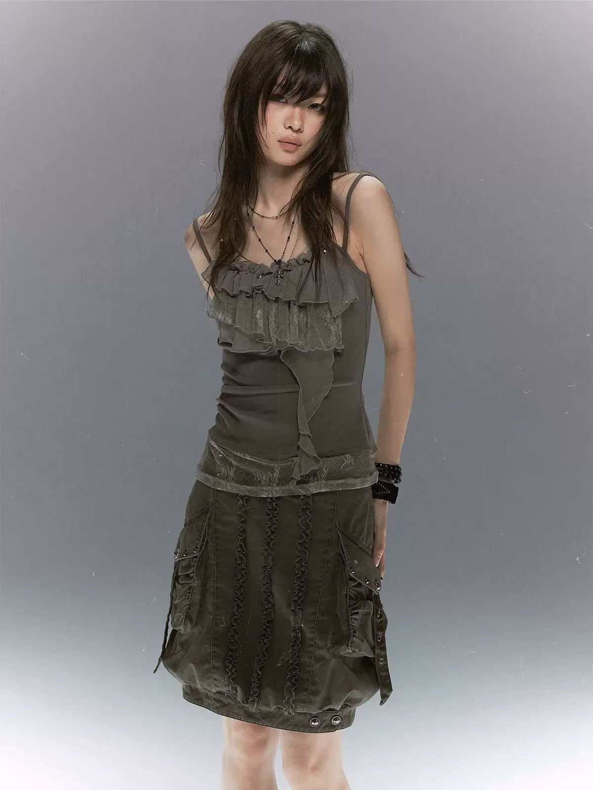 Tie Dye Beaded Lace Cami