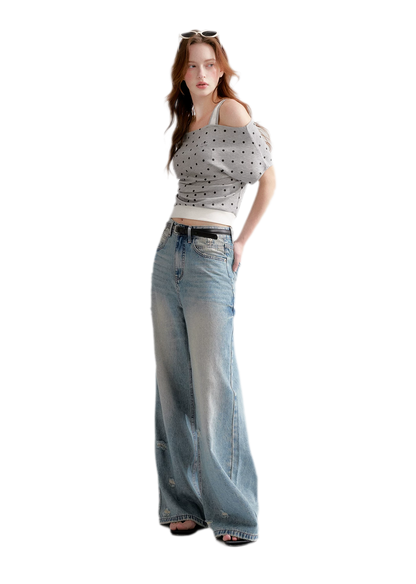 Polka Dot Layered T-Shirt