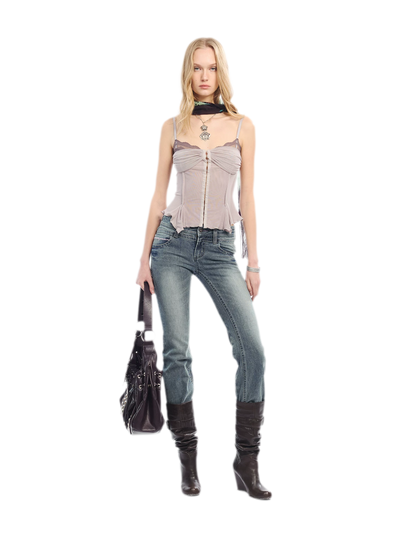 Original Lace Splicing Mesh Camisole