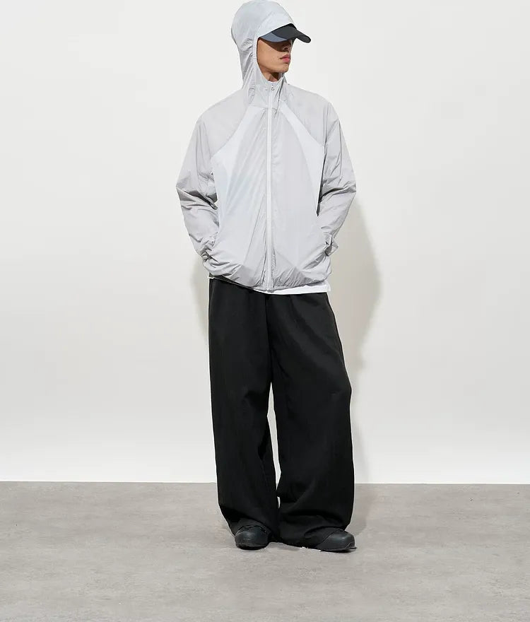 Lightweight Colorblock Hooded Jacket