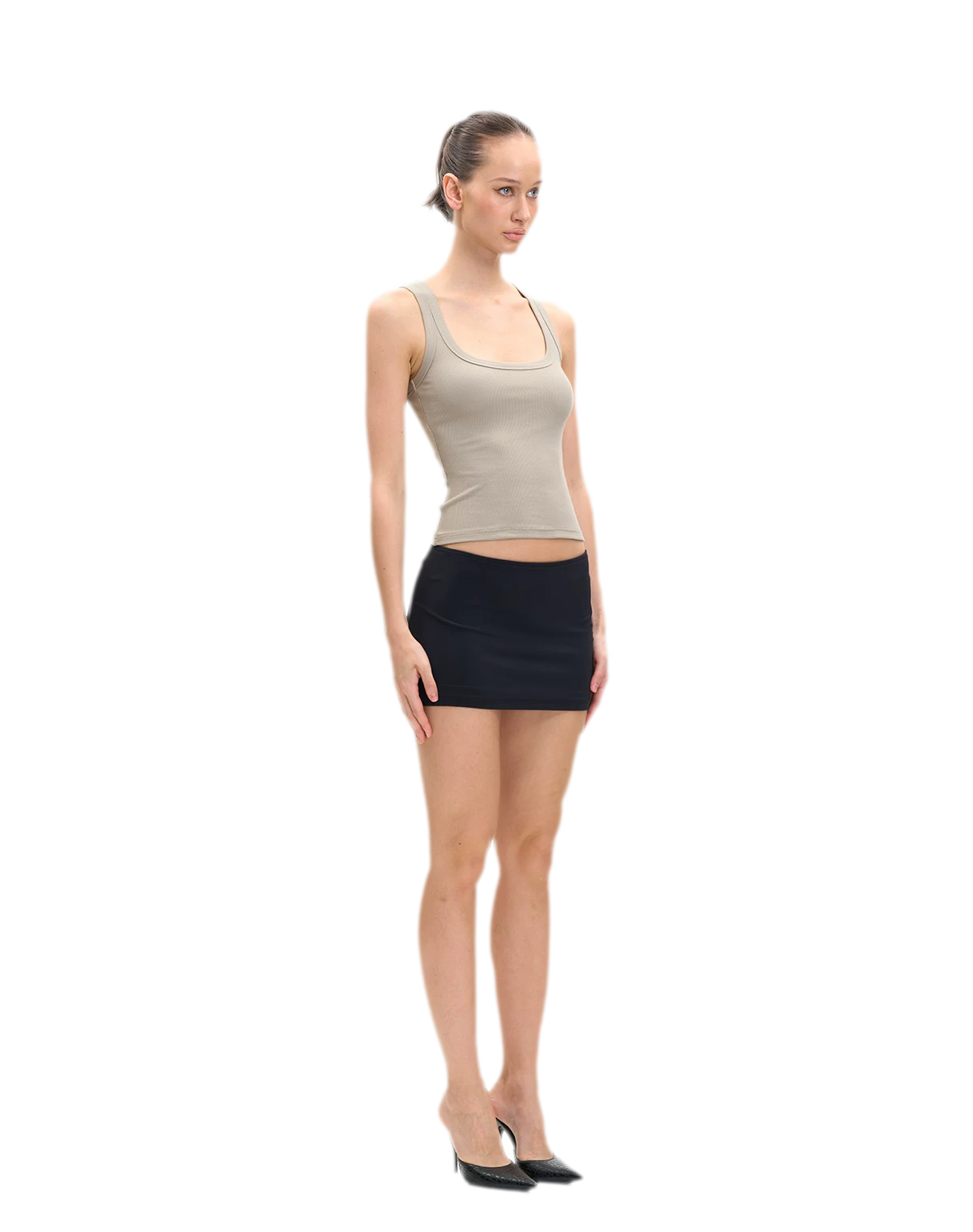 Ribbed U-Neck Cami