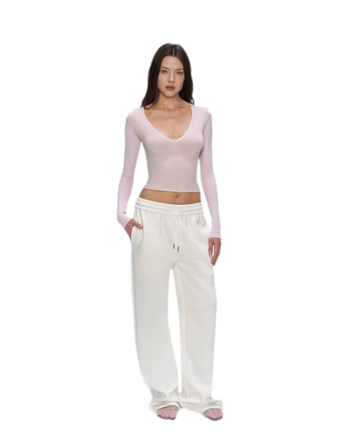 Air Cotton Wide-Leg Sweatpants