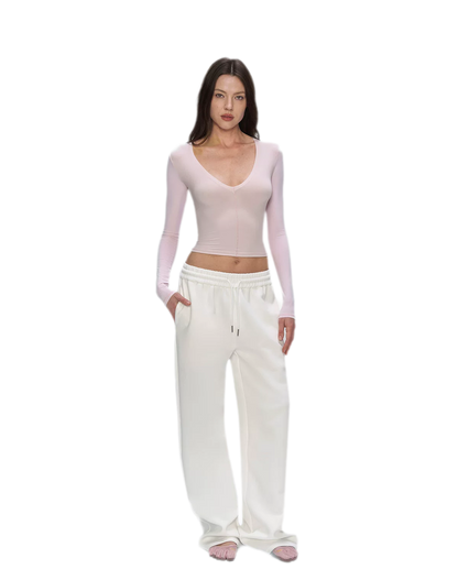 Air Cotton Wide-Leg Sweatpants