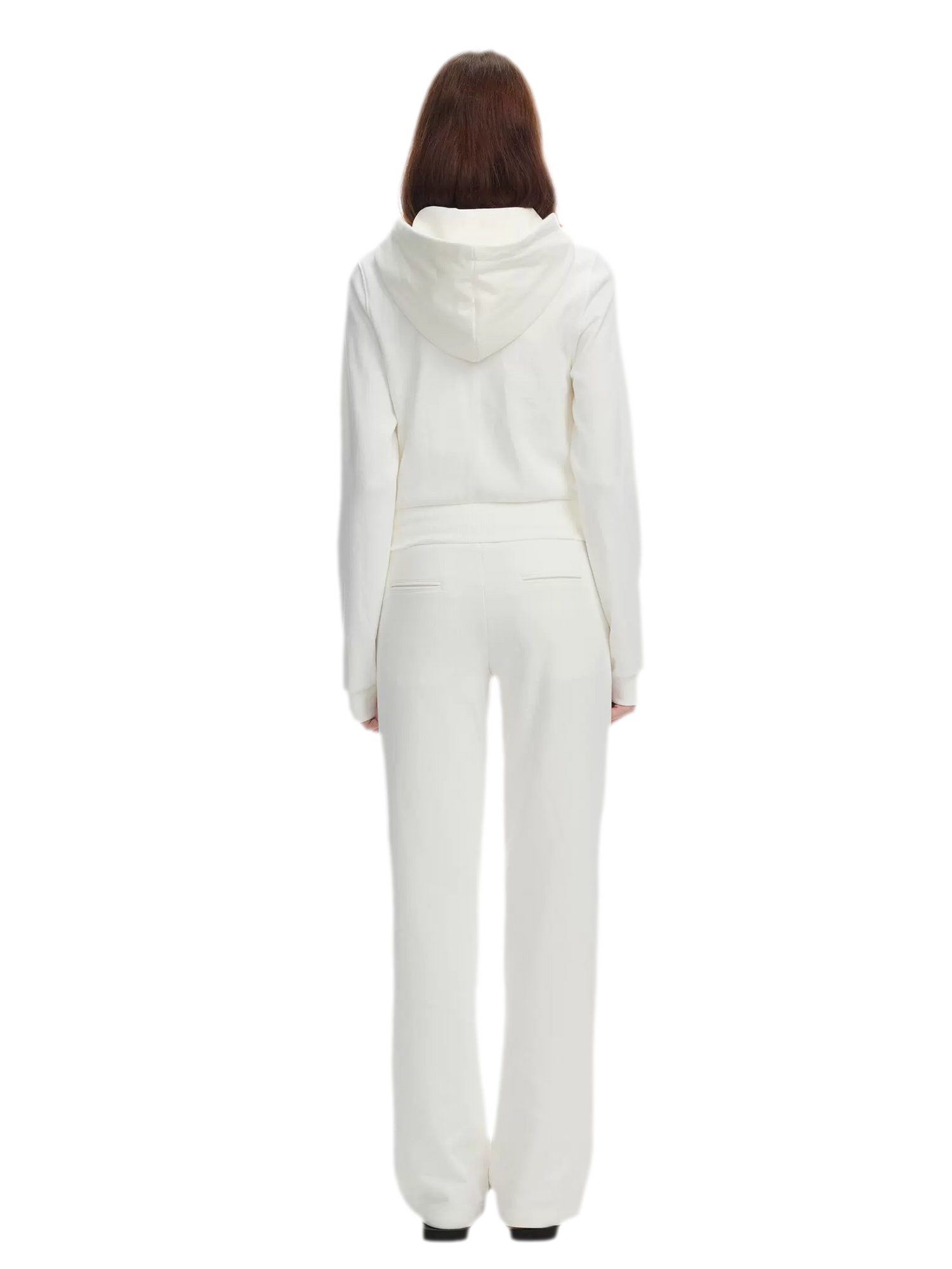 Ribbed Slim-Fit Cropped Hoodie