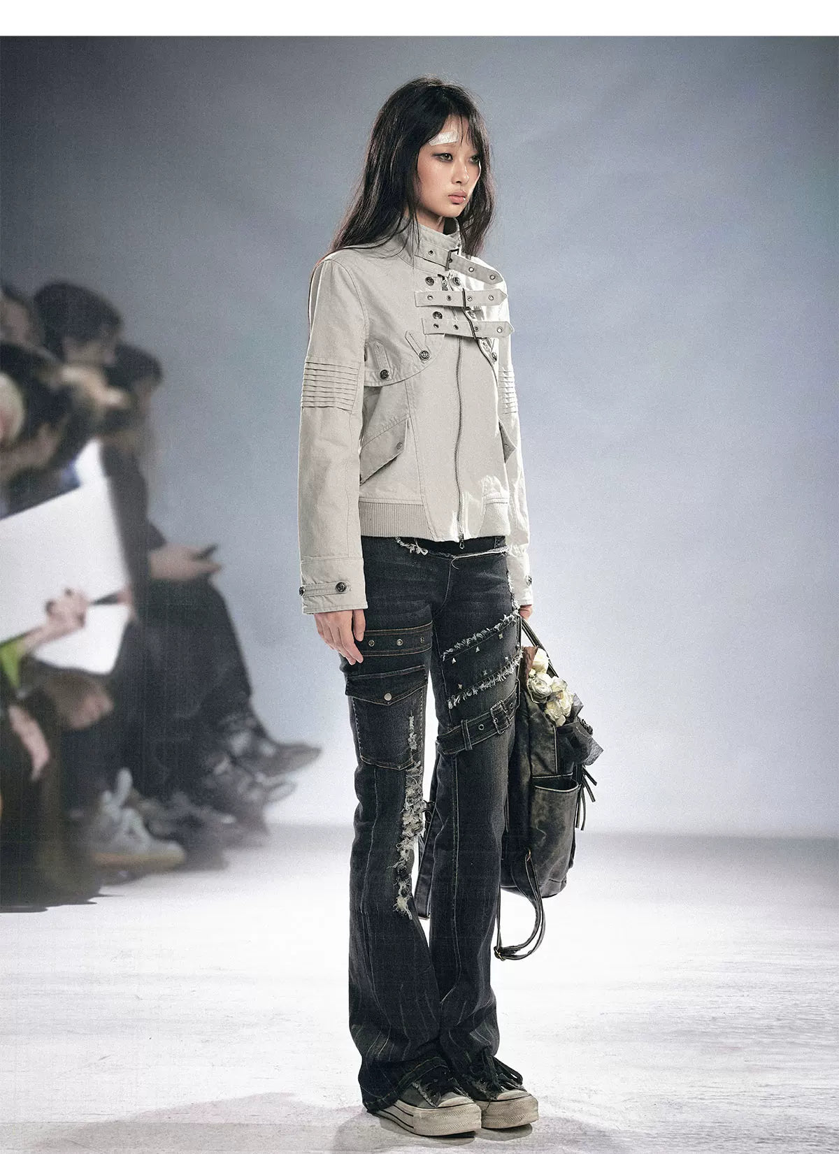 Skinny Grunge Flare Jeans