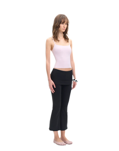 Capri Foldover Flare Pants