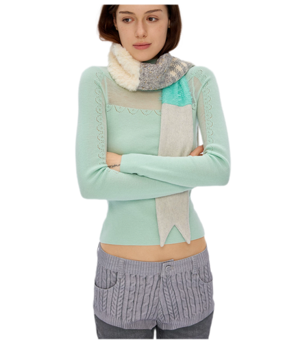 Wool Rib Knit Top