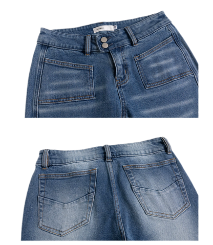 Low Rise Flare Jeans