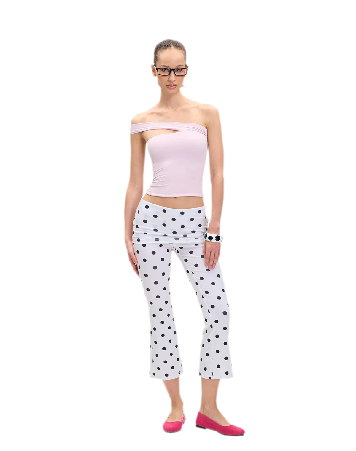Asymmetric Strap Bustier Top