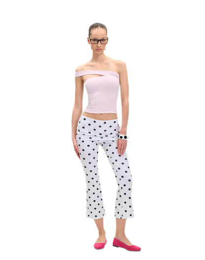 Asymmetric Strap Bustier Top