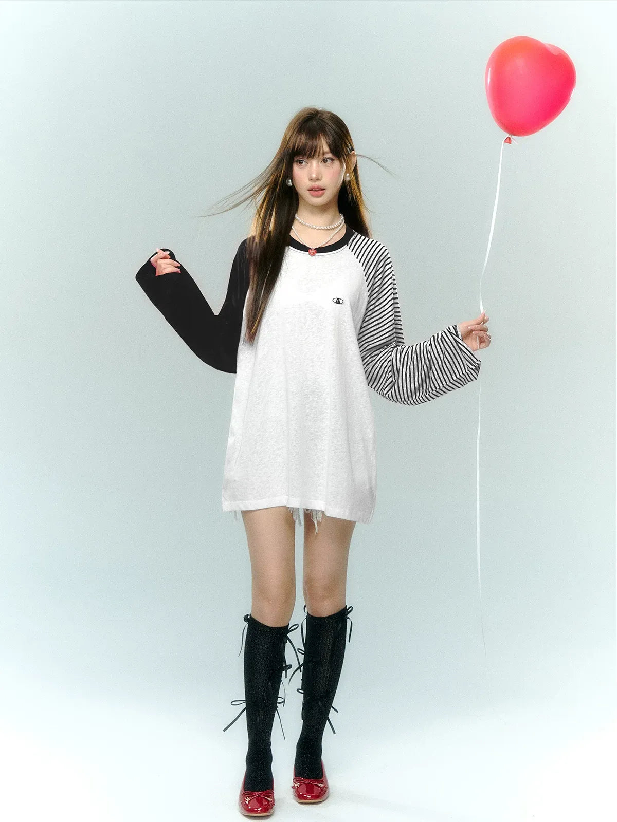 Color-Block Striped Top