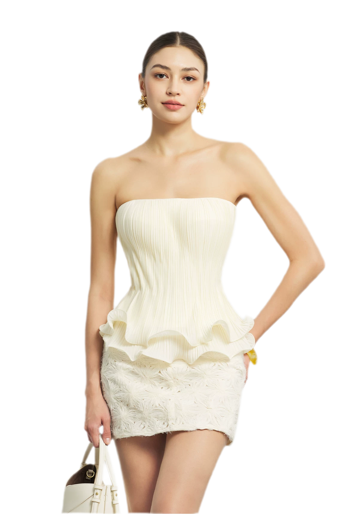 Cloud Pleated Corset Top