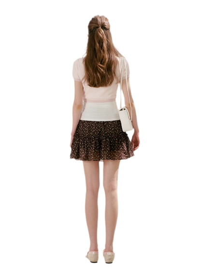 Staycation Ruffled A-Line Floral Skirt