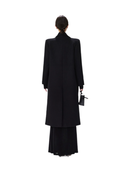 Structured Double-Breasted Wool Coat