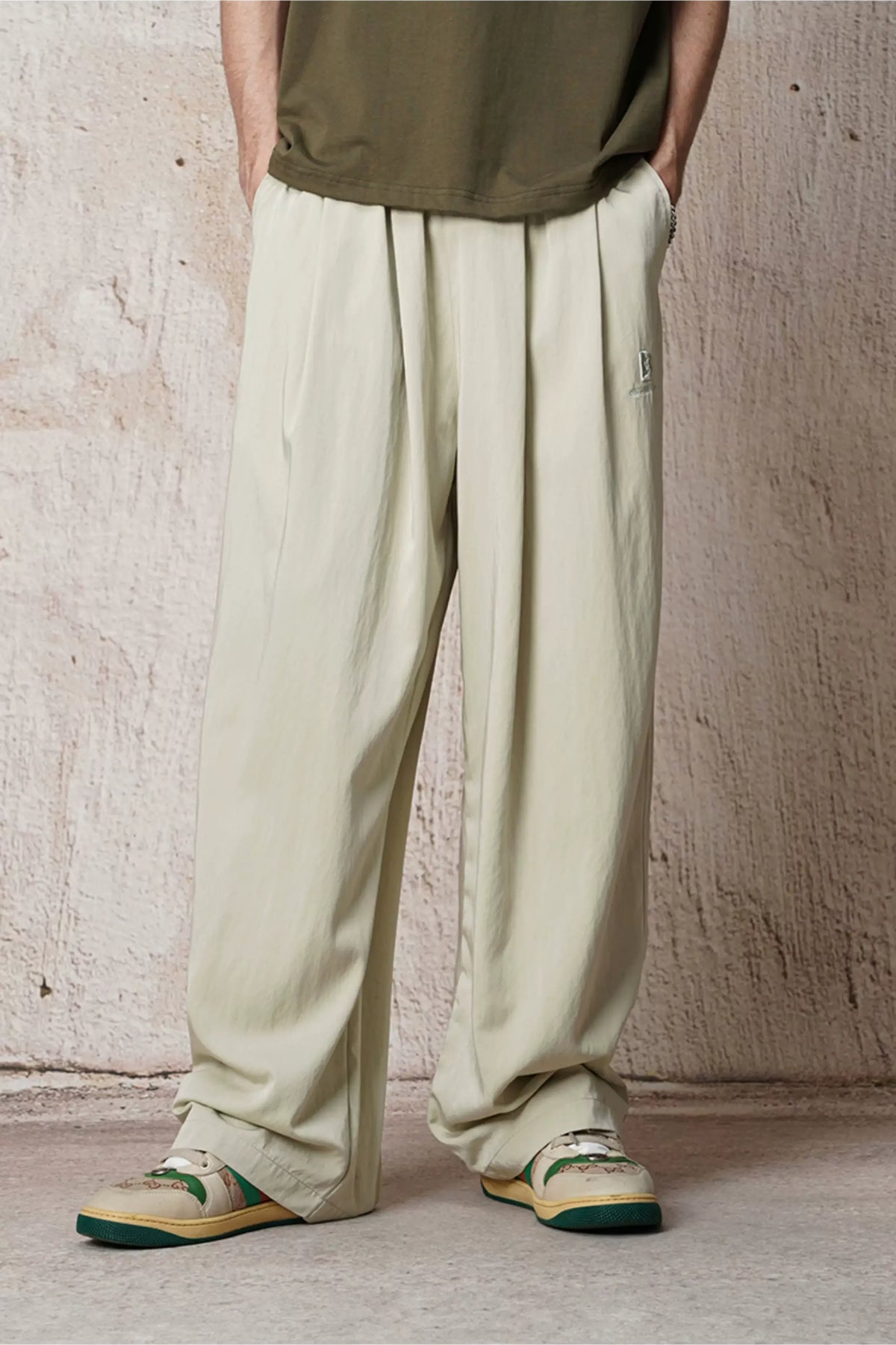 Relaxed Straight-Leg Trousers