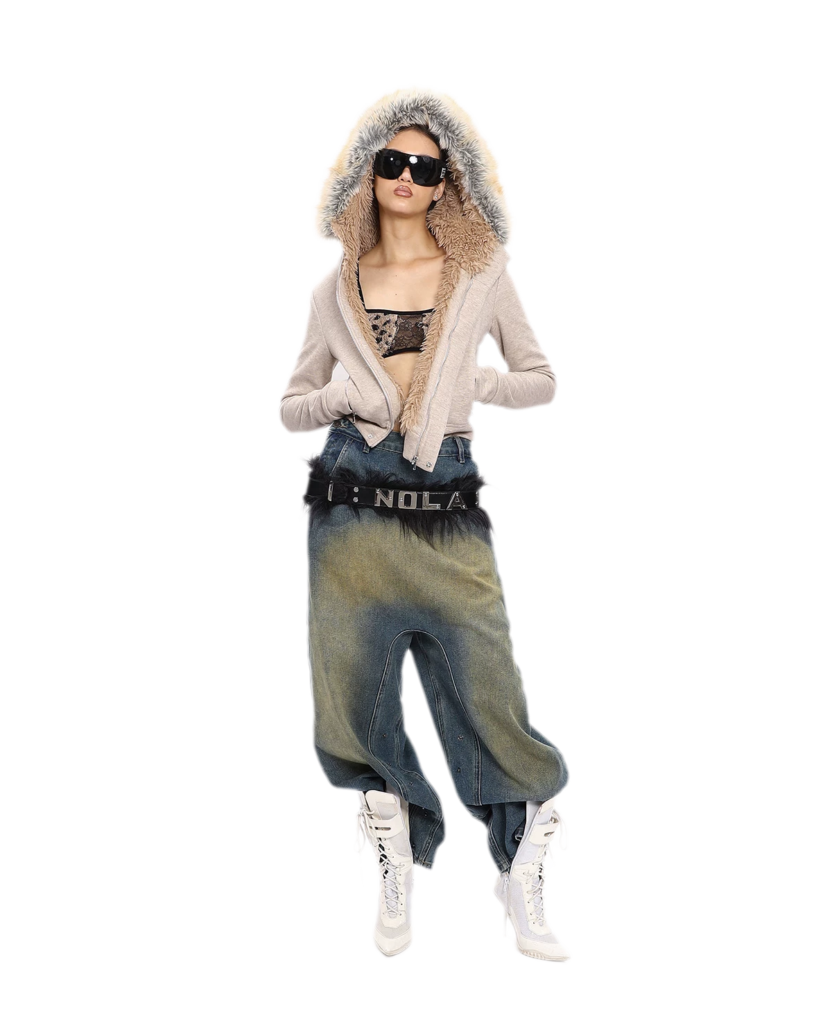 Hooded Plush Zip Set
