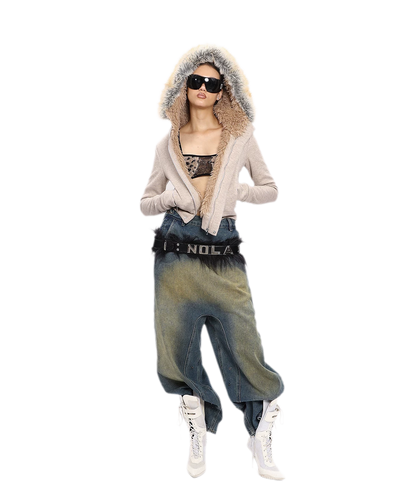 Hooded Plush Zip Set