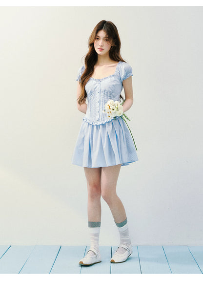 Sea Salt Afternoon Striped Tea Dress