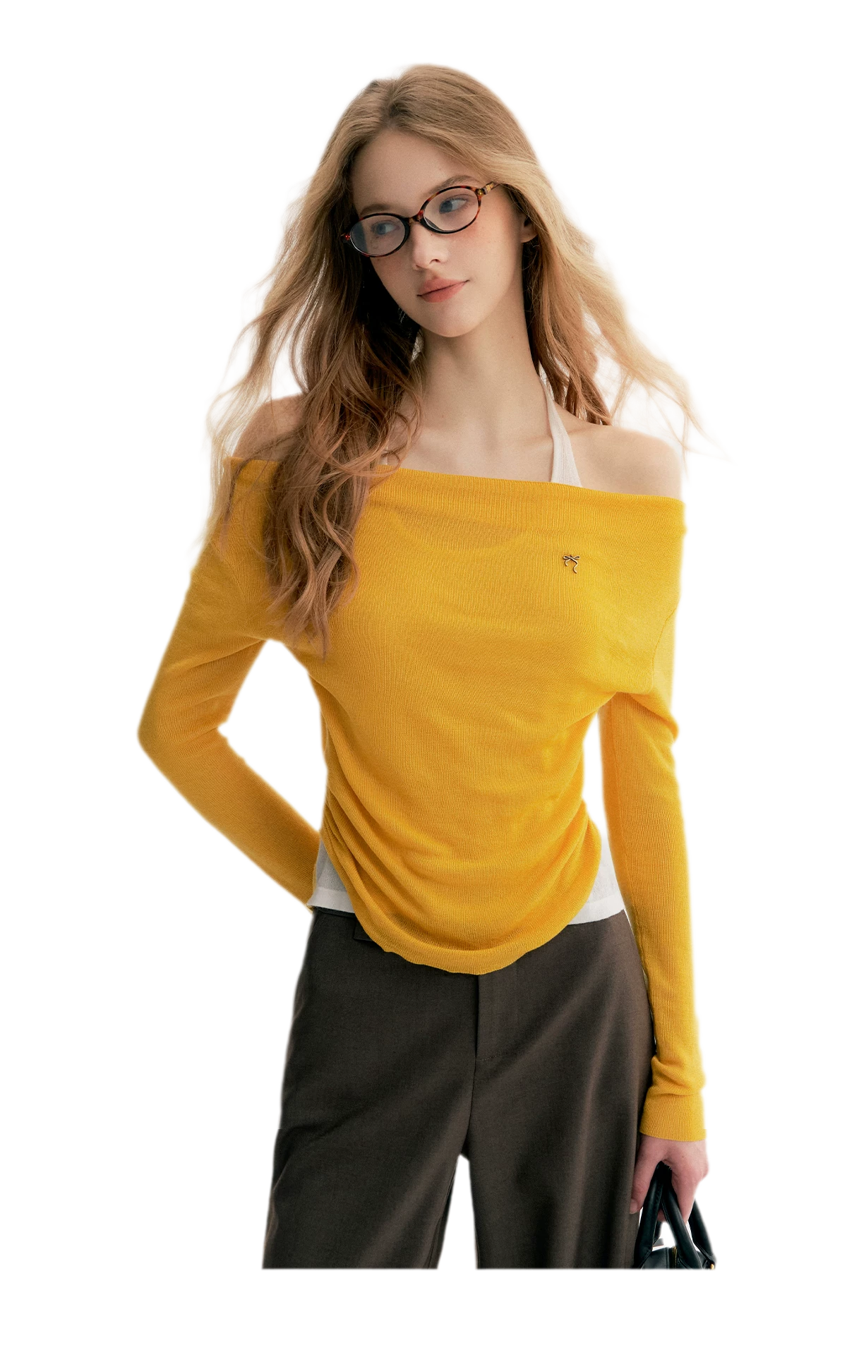 Lyocell Halter Knit Top