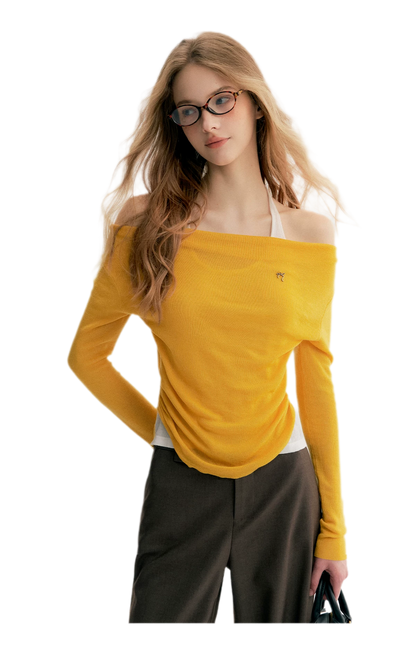 Lyocell Halter Knit Top