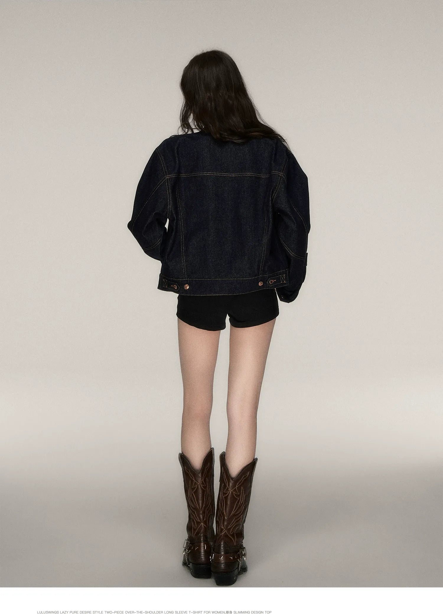 Raw Denim Cropped Jacket