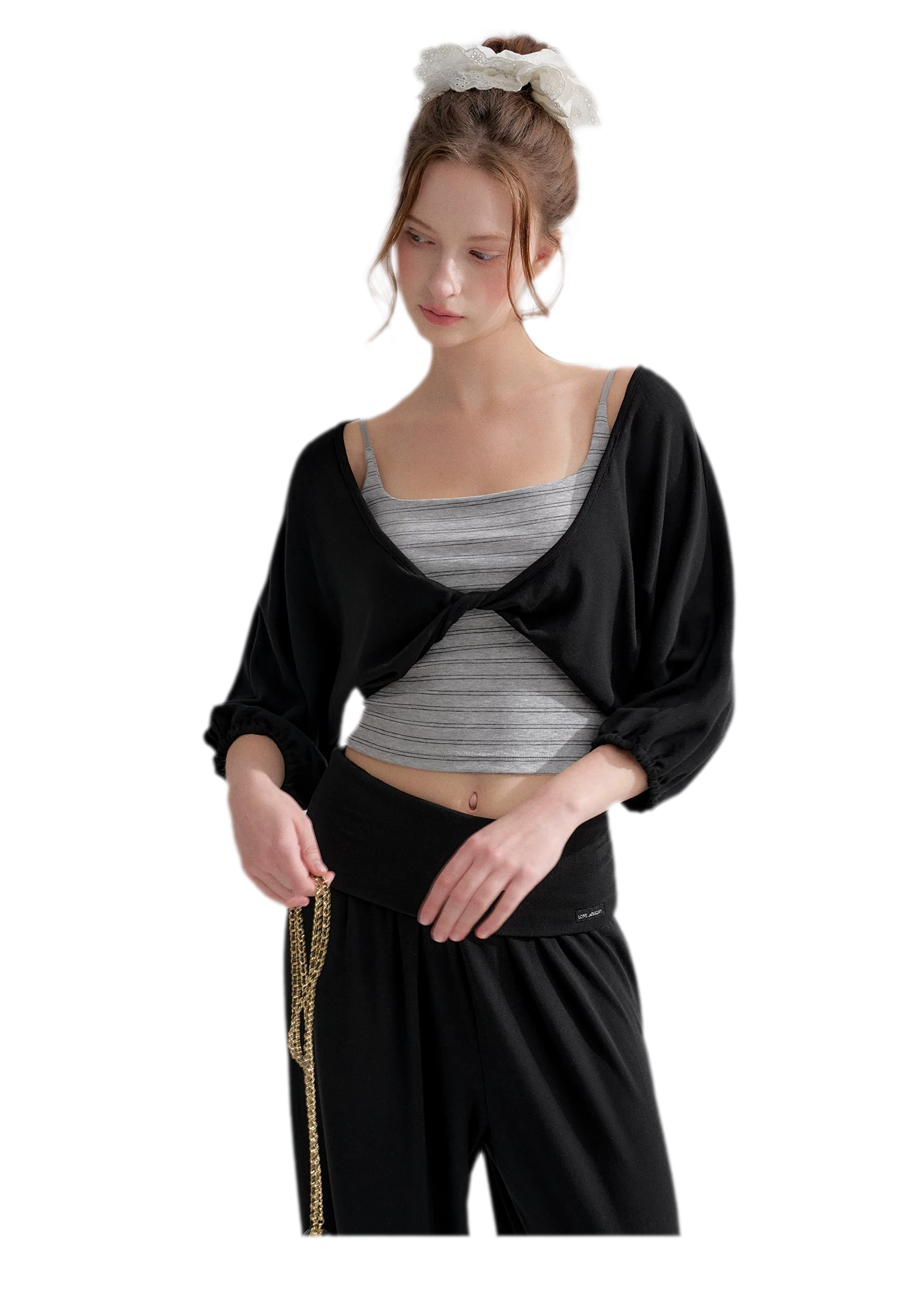 Lantern Sleeve Knit Set