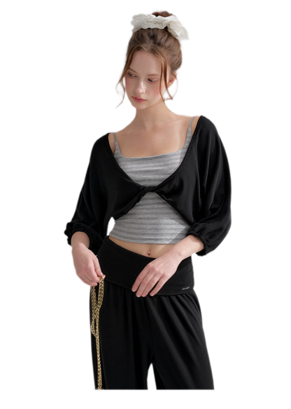 Lantern Sleeve Knit Set