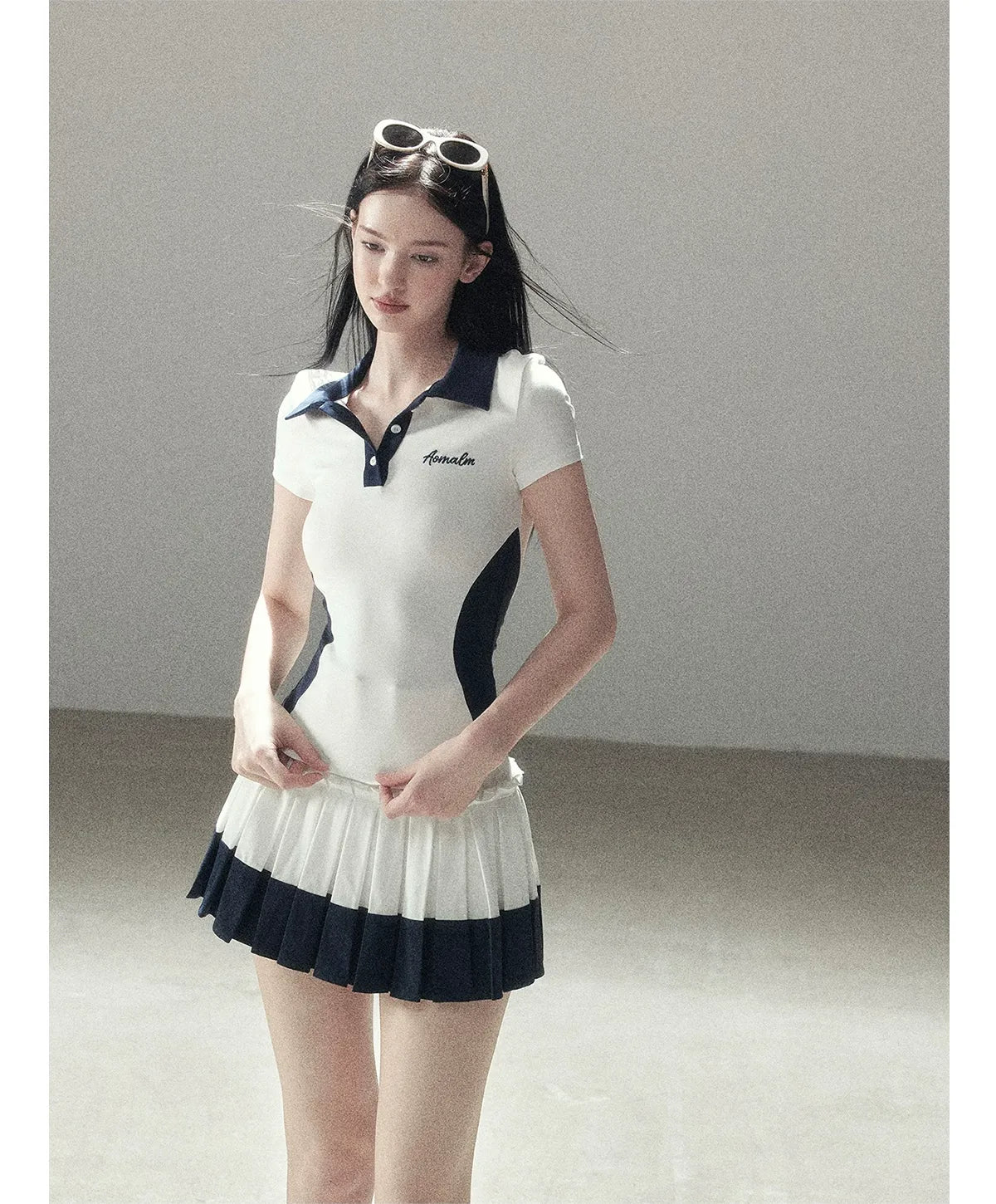 Preppy Knit Skirt Set