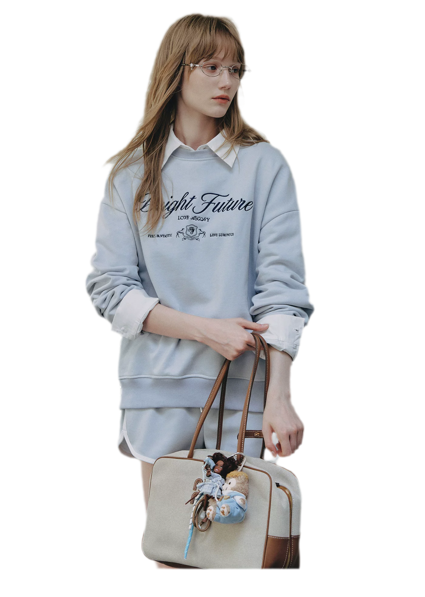Embroidered Graphic Crewneck Sweatshirt