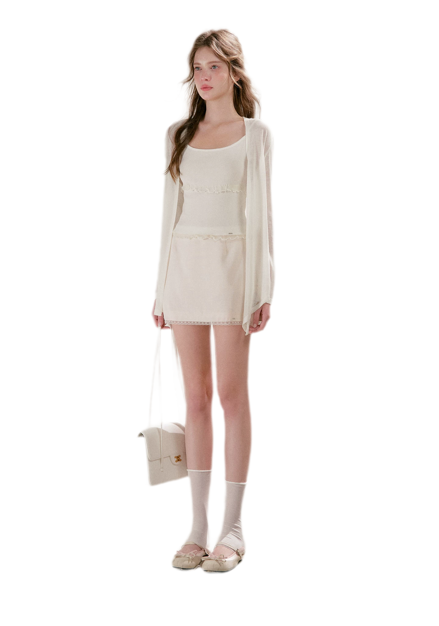 Lace Trim A-Line Mini Skirt