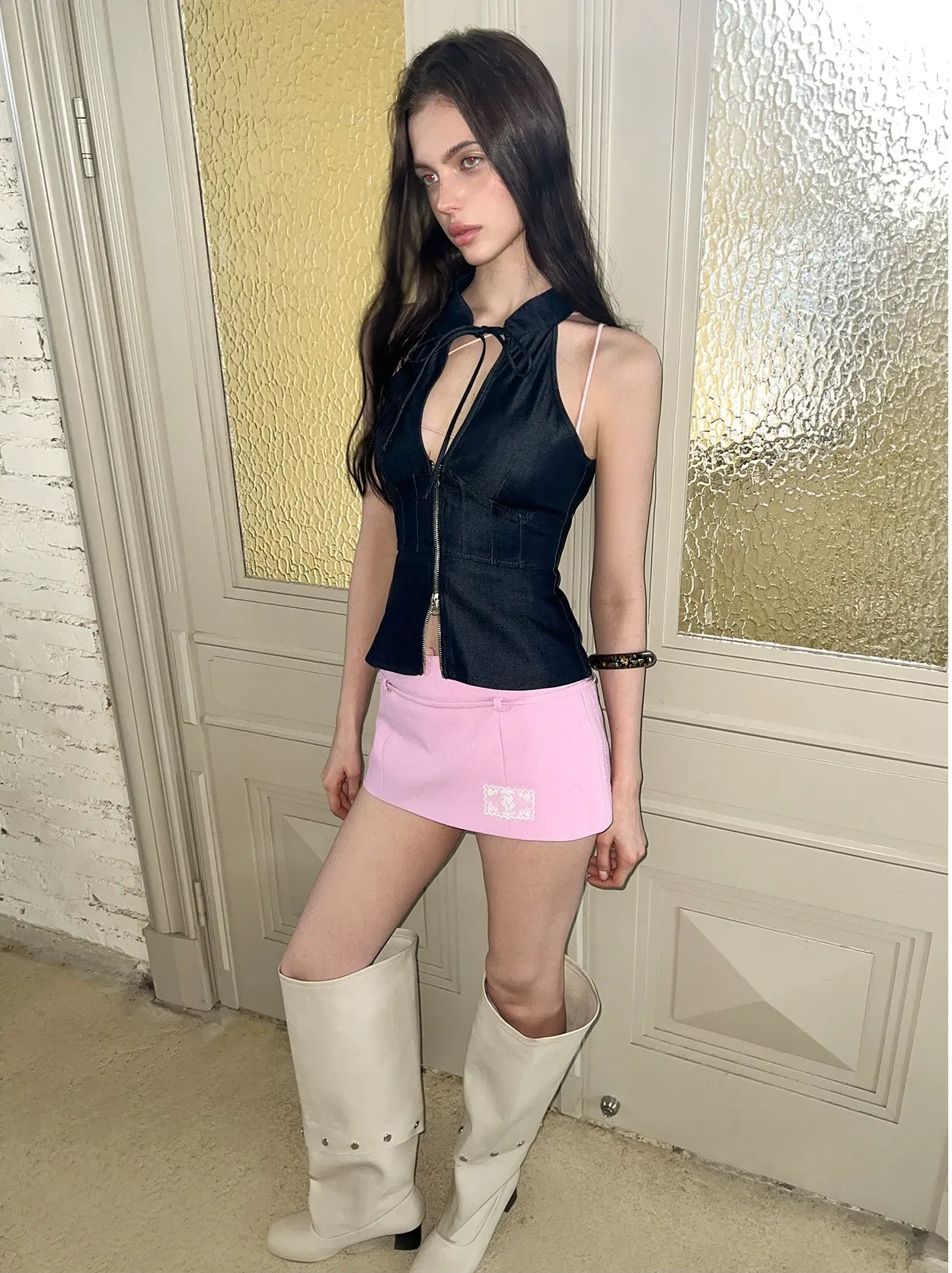Vintage Sleeveless Slim Camisole