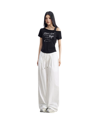 Heart Wide-Leg Pants