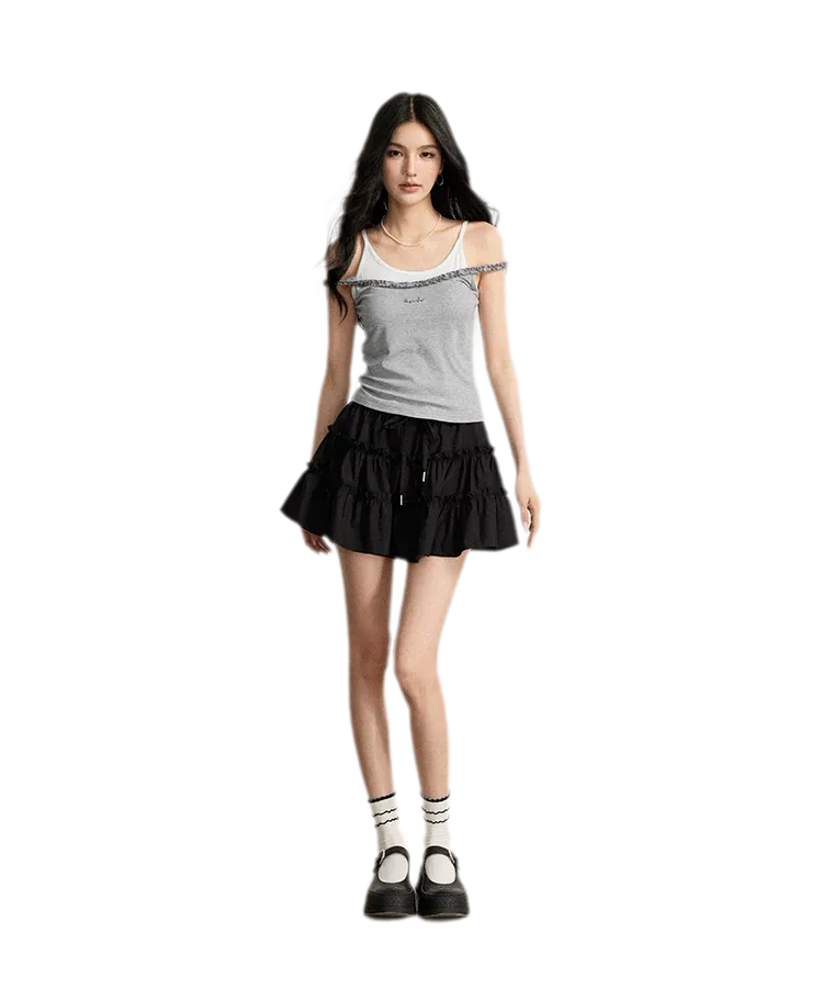 Lace Tie Skirt