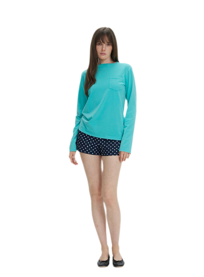 Pocket Detail Long-Sleeve T-Shirt