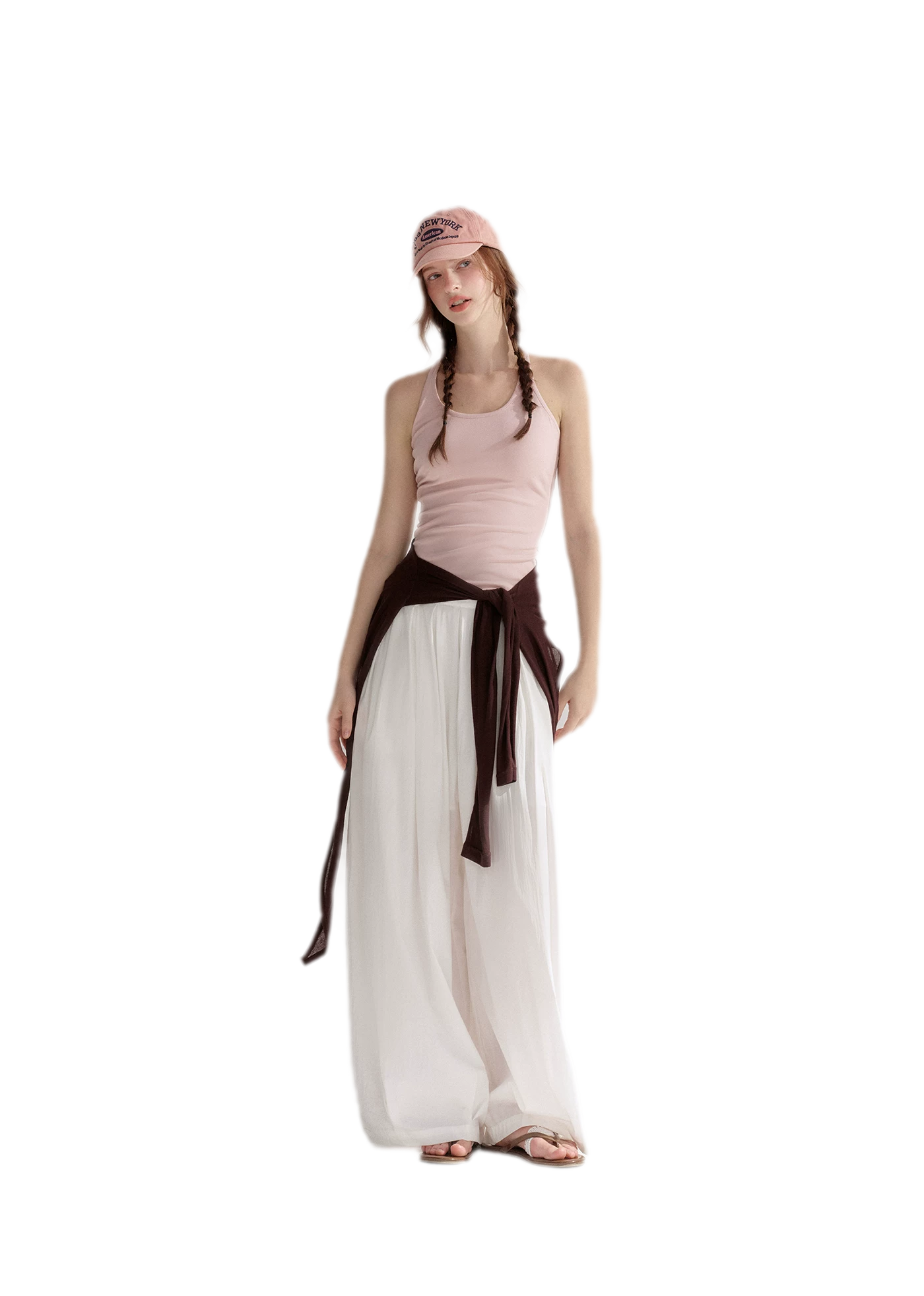 Tie Front Shrug Tank