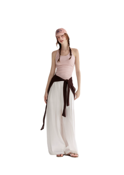 Tie Front Shrug Tank