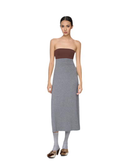 Straight Tube Midi Dress