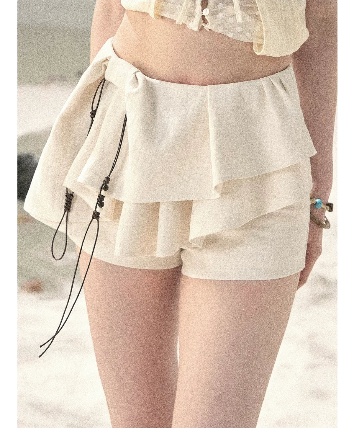 Layered Pleated Skort